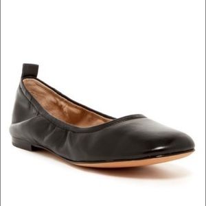 Marc Fisher Black Leather NEW Fray Flats